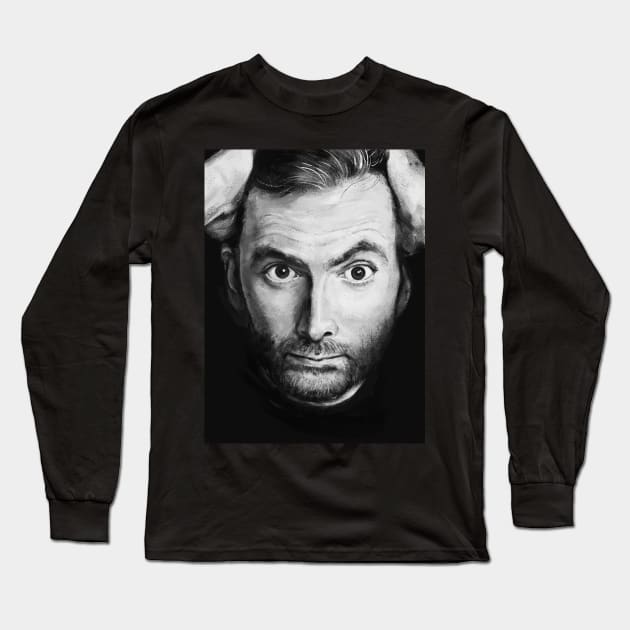 David Long Sleeve T-Shirt by andycwhite